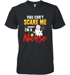 You Can't Scare Me I'm A Nurse Funny Halloween Witch Hat Men's Premium T-Shirt Men's Premium T-Shirt - HHHstores