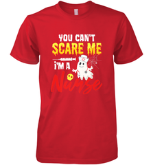 You Can't Scare Me I'm A Nurse Funny Halloween Witch Hat Men's Premium T-Shirt Men's Premium T-Shirt - HHHstores