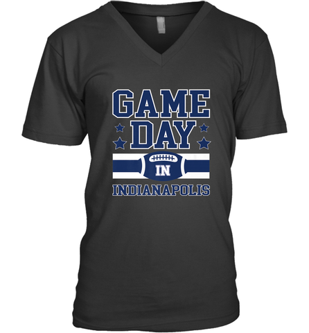 NFL Indianapolis Game Day Football Home Team Men's V-Neck Men's V-Neck / Black / S Men's V-Neck - HHHstores