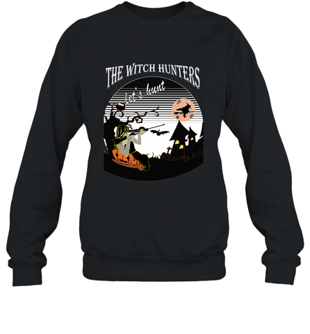 The wicth hunters  halloween Crewneck Sweatshirt Crewneck Sweatshirt / Black / S Crewneck Sweatshirt - HHHstores