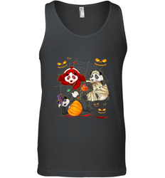 Panda Happy Halloween T shirt Cute Mummy Witch Pumpkin Men's Tank Top