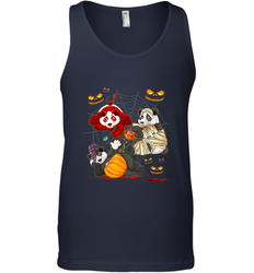 Panda Happy Halloween T shirt Cute Mummy Witch Pumpkin Men's Tank Top