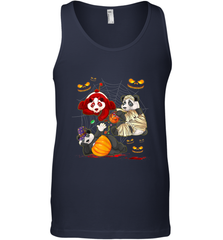 Panda Happy Halloween T shirt Cute Mummy Witch Pumpkin Men's Tank Top Men's Tank Top - HHHstores