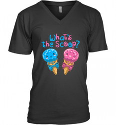 Gender Reveal Family Party Ice Cream What's the Scoop Men's V-Neck
