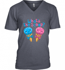 Gender Reveal Family Party Ice Cream What's the Scoop Men's V-Neck Men's V-Neck - HHHstores