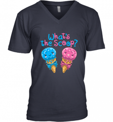 Gender Reveal Family Party Ice Cream What's the Scoop Men's V-Neck Men's V-Neck - HHHstores