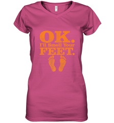 OK I'll Smell Your Feet Trick Or Treat Halloween Gift Women's V-Neck T-Shirt Women's V-Neck T-Shirt - HHHstores