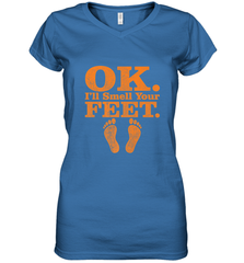 OK I'll Smell Your Feet Trick Or Treat Halloween Gift Women's V-Neck T-Shirt Women's V-Neck T-Shirt - HHHstores