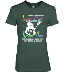 Lacrosse Strong Lacrosse Mom Women's Premium T-Shirt Women's Premium T-Shirt - HHHstores