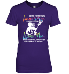 Lacrosse Strong Lacrosse Mom Women's Premium T-Shirt Women's Premium T-Shirt - HHHstores