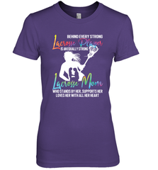 Lacrosse Strong Lacrosse Mom Women's Premium T-Shirt Women's Premium T-Shirt - HHHstores