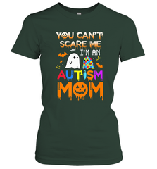 You Can't Scare Me I'm An Autism Mom Ghost Awareness Funny Women's T-Shirt Women's T-Shirt - HHHstores
