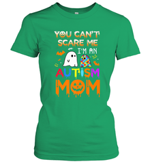 You Can't Scare Me I'm An Autism Mom Ghost Awareness Funny Women's T-Shirt Women's T-Shirt - HHHstores