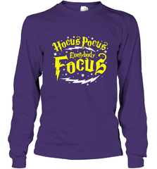 Hocus Pocus Everybody Focus Halloween Teacher Or Student Long Sleeve T-Shirt Long Sleeve T-Shirt - HHHstores