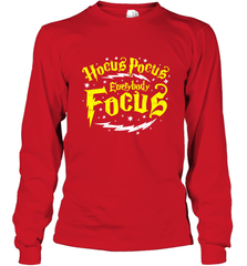Hocus Pocus Everybody Focus Halloween Teacher Or Student Long Sleeve T-Shirt Long Sleeve T-Shirt - HHHstores