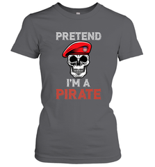 Pretend I'm A Pirate Tee Funny Halloween Party Costume Gift Women's T-Shirt Women's T-Shirt - HHHstores
