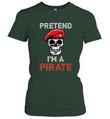 Pretend I'm A Pirate Tee Funny Halloween Party Costume Gift Women's T-Shirt Women's T-Shirt - HHHstores