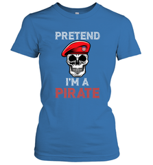 Pretend I'm A Pirate Tee Funny Halloween Party Costume Gift Women's T-Shirt Women's T-Shirt - HHHstores