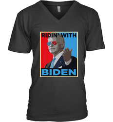 Ridin With Biden _ Hope Poster Parody Men's V-Neck
