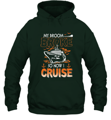 My Broom Broke So Now I Am A Nurse Halloween Costume Hooded Sweatshirt Hooded Sweatshirt - HHHstores