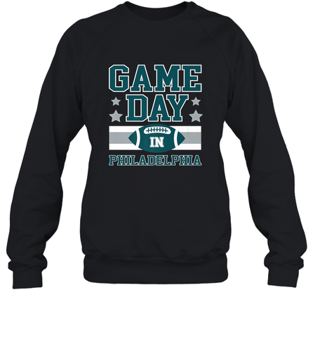 NFL Philadelphia Philly Game Day Football Home Team Crewneck Sweatshirt Crewneck Sweatshirt / Black / S Crewneck Sweatshirt - HHHstores