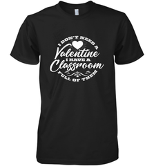 Valentine's Day Teacher School classroom Art Heart Lover Men's Premium T-Shirt Men's Premium T-Shirt - HHHstores