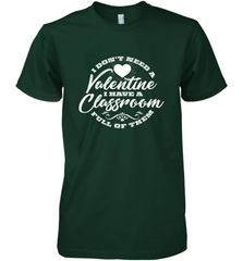 Valentine's Day Teacher School classroom Art Heart Lover Men's Premium T-Shirt Men's Premium T-Shirt - HHHstores