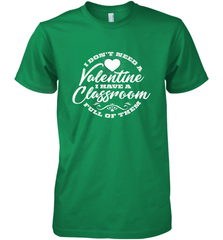 Valentine's Day Teacher School classroom Art Heart Lover Men's Premium T-Shirt Men's Premium T-Shirt - HHHstores