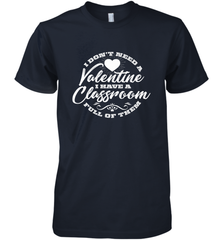Valentine's Day Teacher School classroom Art Heart Lover Men's Premium T-Shirt Men's Premium T-Shirt - HHHstores