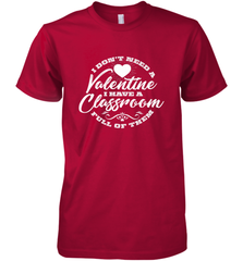 Valentine's Day Teacher School classroom Art Heart Lover Men's Premium T-Shirt Men's Premium T-Shirt - HHHstores