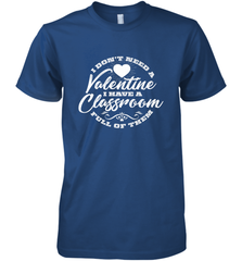 Valentine's Day Teacher School classroom Art Heart Lover Men's Premium T-Shirt Men's Premium T-Shirt - HHHstores