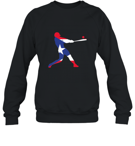 Puerto Rico Baseball Shirt  Cute Famous Island Game Gift Crewneck Sweatshirt Crewneck Sweatshirt / Black / S Crewneck Sweatshirt - HHHstores