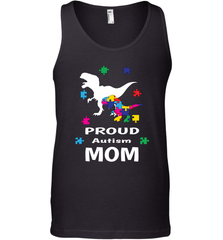 Proud Autism Mom T Rex Dinosaur Autism Awareness Men's Tank Top Men's Tank Top - HHHstores