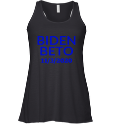 Vote Democrat Joe Biden for President Beto O'Rourke Women's Racerback Tank