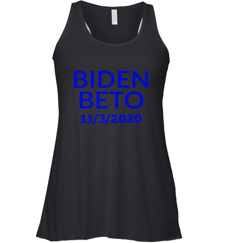 Vote Democrat Joe Biden for President Beto O'Rourke Women's Racerback Tank Women's Racerback Tank / Black / XS Women's Racerback Tank - HHHstores