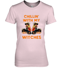 Cool Chillin With My Witches Halloween Costume Women's Premium T-Shirt Women's Premium T-Shirt - HHHstores