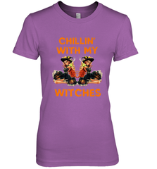 Cool Chillin With My Witches Halloween Costume Women's Premium T-Shirt Women's Premium T-Shirt - HHHstores