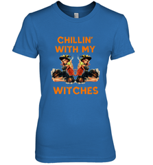 Cool Chillin With My Witches Halloween Costume Women's Premium T-Shirt Women's Premium T-Shirt - HHHstores