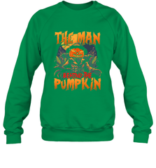 Mens Halloween Fun Dad The Man Behind Pumpkin Gift Crewneck Sweatshirt Crewneck Sweatshirt - HHHstores