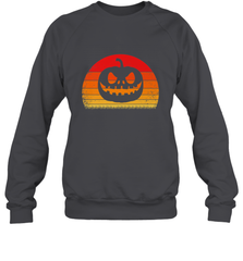 Retro Pumpkin Silhouette  Vintage Halloween Crewneck Sweatshirt Crewneck Sweatshirt - HHHstores