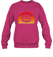 Retro Pumpkin Silhouette  Vintage Halloween Crewneck Sweatshirt Crewneck Sweatshirt - HHHstores