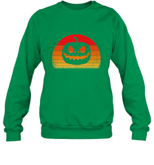 Retro Pumpkin Silhouette  Vintage Halloween Crewneck Sweatshirt Crewneck Sweatshirt - HHHstores