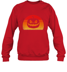 Retro Pumpkin Silhouette  Vintage Halloween Crewneck Sweatshirt Crewneck Sweatshirt - HHHstores