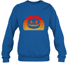 Retro Pumpkin Silhouette  Vintage Halloween Crewneck Sweatshirt Crewneck Sweatshirt - HHHstores
