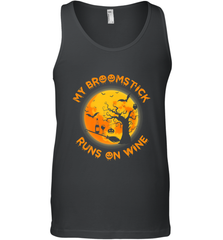 My Broomstick Runs On Wine Funny Halloween Costume Witch Men's Tank Top Men's Tank Top - HHHstores