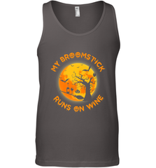 My Broomstick Runs On Wine Funny Halloween Costume Witch Men's Tank Top Men's Tank Top - HHHstores