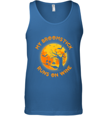 My Broomstick Runs On Wine Funny Halloween Costume Witch Men's Tank Top Men's Tank Top - HHHstores