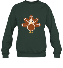Funny Football Turkey Fall Thanksgiving Football Crewneck Sweatshirt Crewneck Sweatshirt - HHHstores
