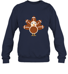 Funny Football Turkey Fall Thanksgiving Football Crewneck Sweatshirt Crewneck Sweatshirt - HHHstores