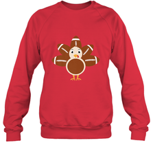 Funny Football Turkey Fall Thanksgiving Football Crewneck Sweatshirt Crewneck Sweatshirt - HHHstores